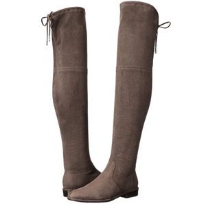 Marc Fisher over the knee taupe boot Humor